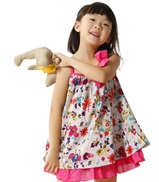 女童夏裝甜美純棉碎花連衣裙吊帶裙背心裙