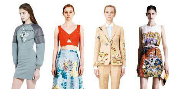 2015早春系列女裝 中國風植物印花大行其道